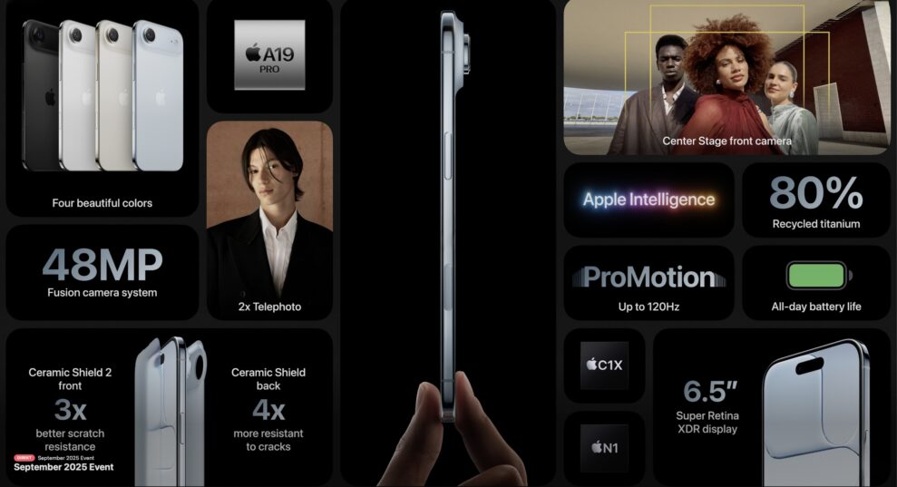 Årets nye iPhone-serie er lanceret 4 iphone air specs