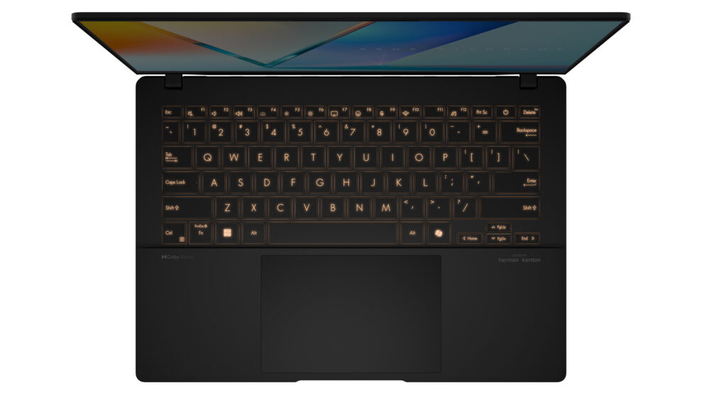 ASUS Vivobook S14_M5406KA_Product photo_8K_Neutral Black_12_Backlit