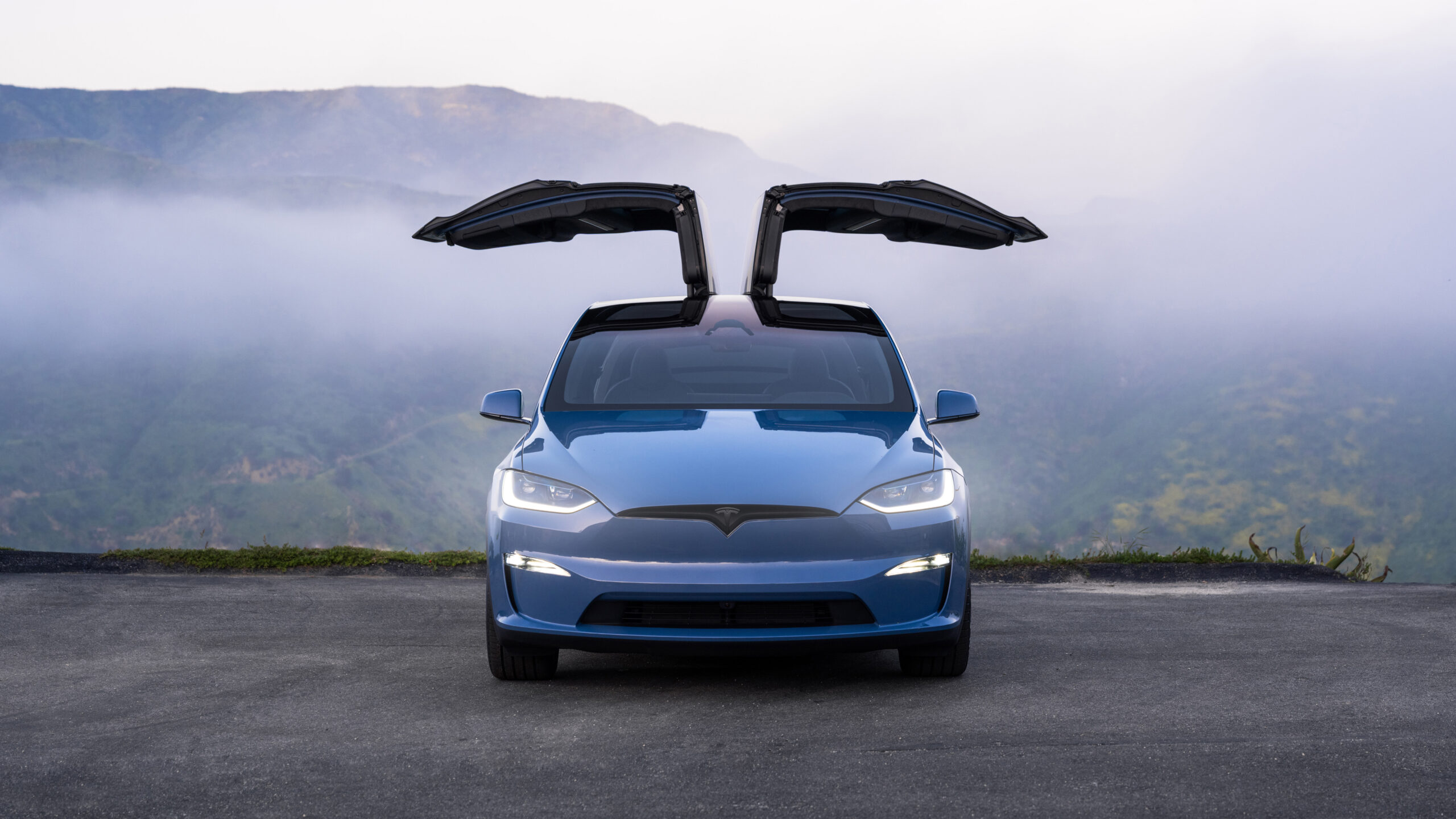 Tesla Model S og Model X opgraderes – men kan det redde salget? 4 Tesla Model X blue front