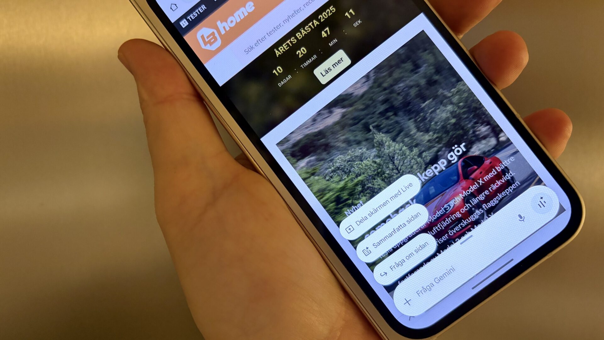 Nemmere AI-billedredigering i Gemini-pop-up