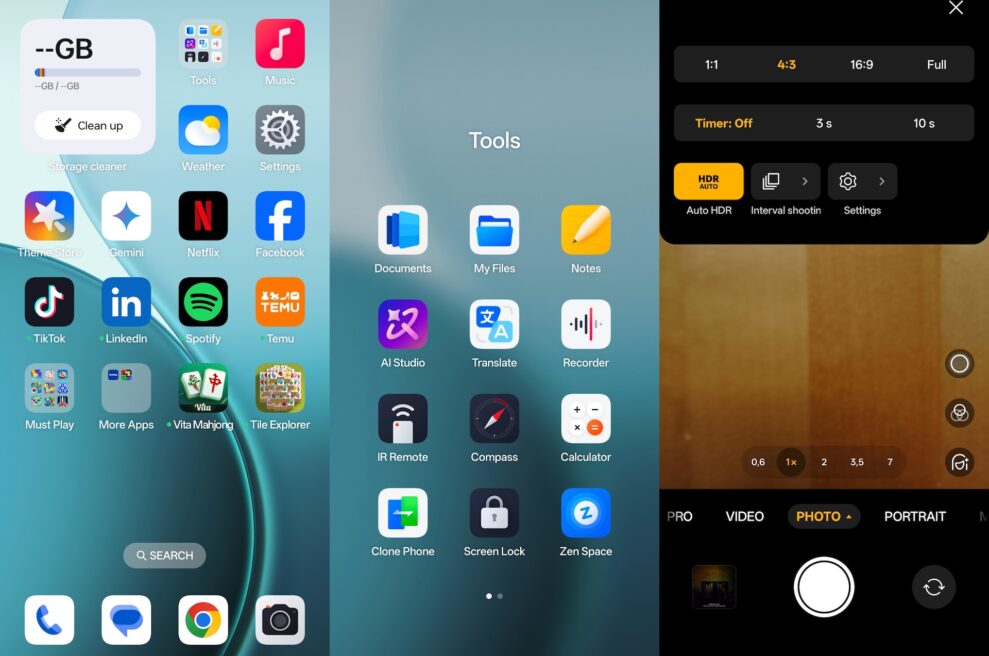 Oppo Reno14 5G 3 oppo screens