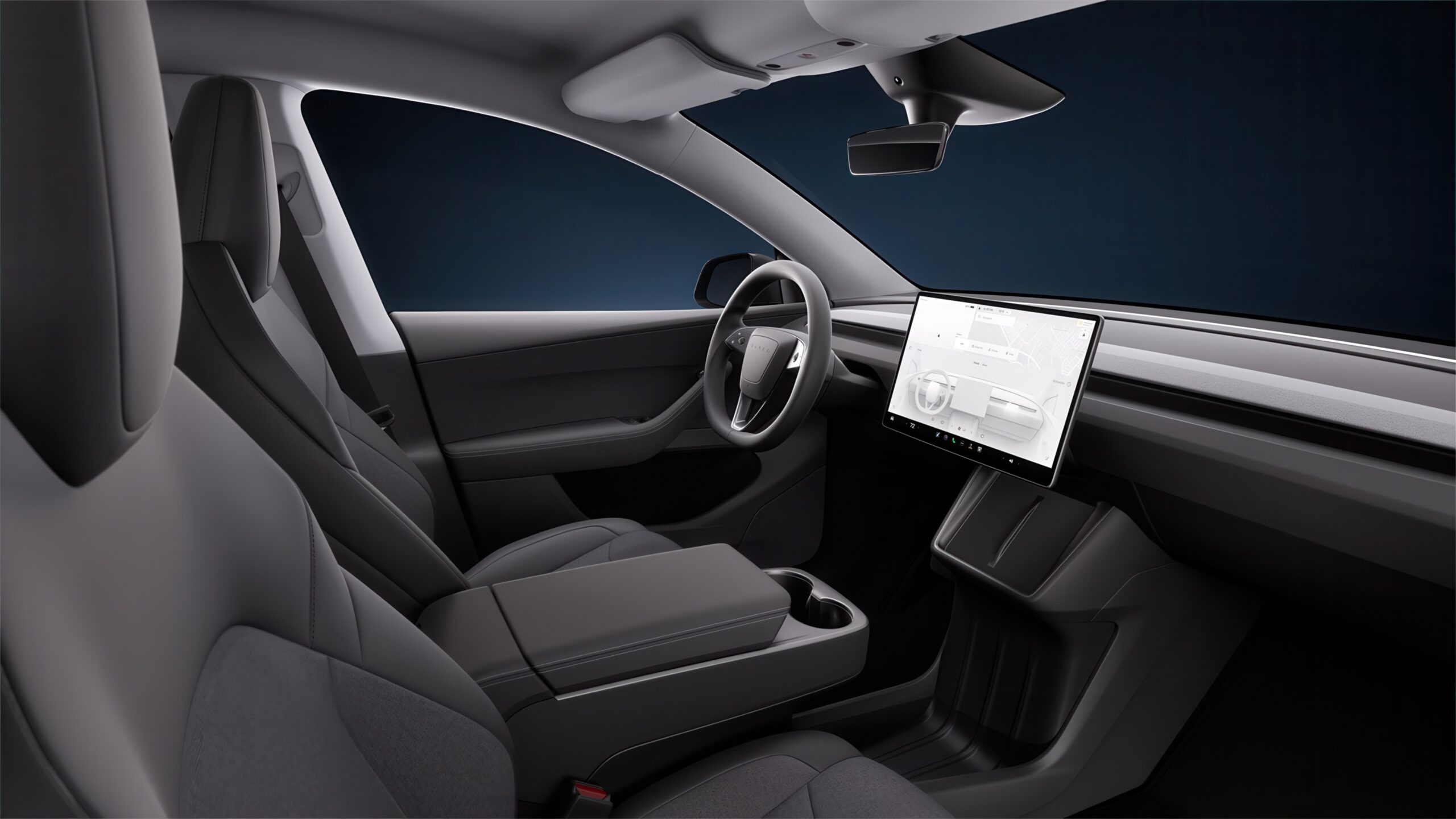 tesla model y standard interior