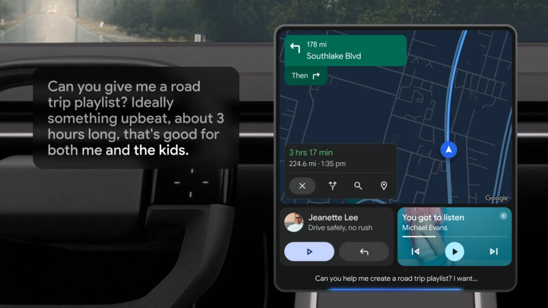 Google Gemini kommer til Android Auto 1