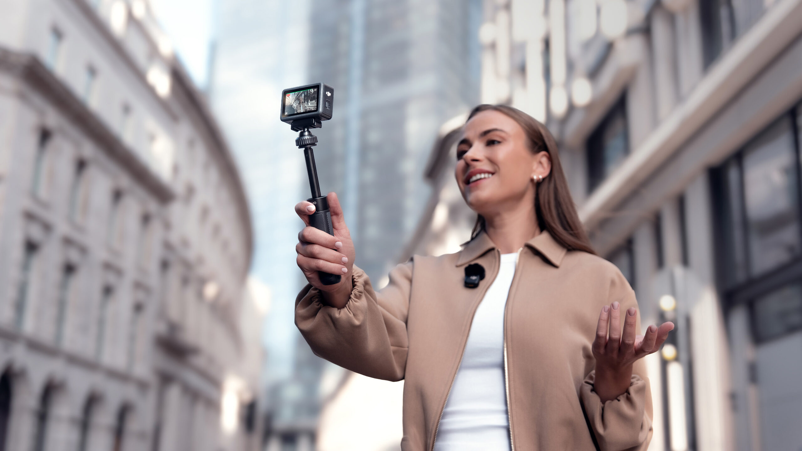 DJI Osmo Action 6: Endnu mere robust og med nemmere batteriskift 4 DJI Osmo Action 6 Vlogging_Mic Mini