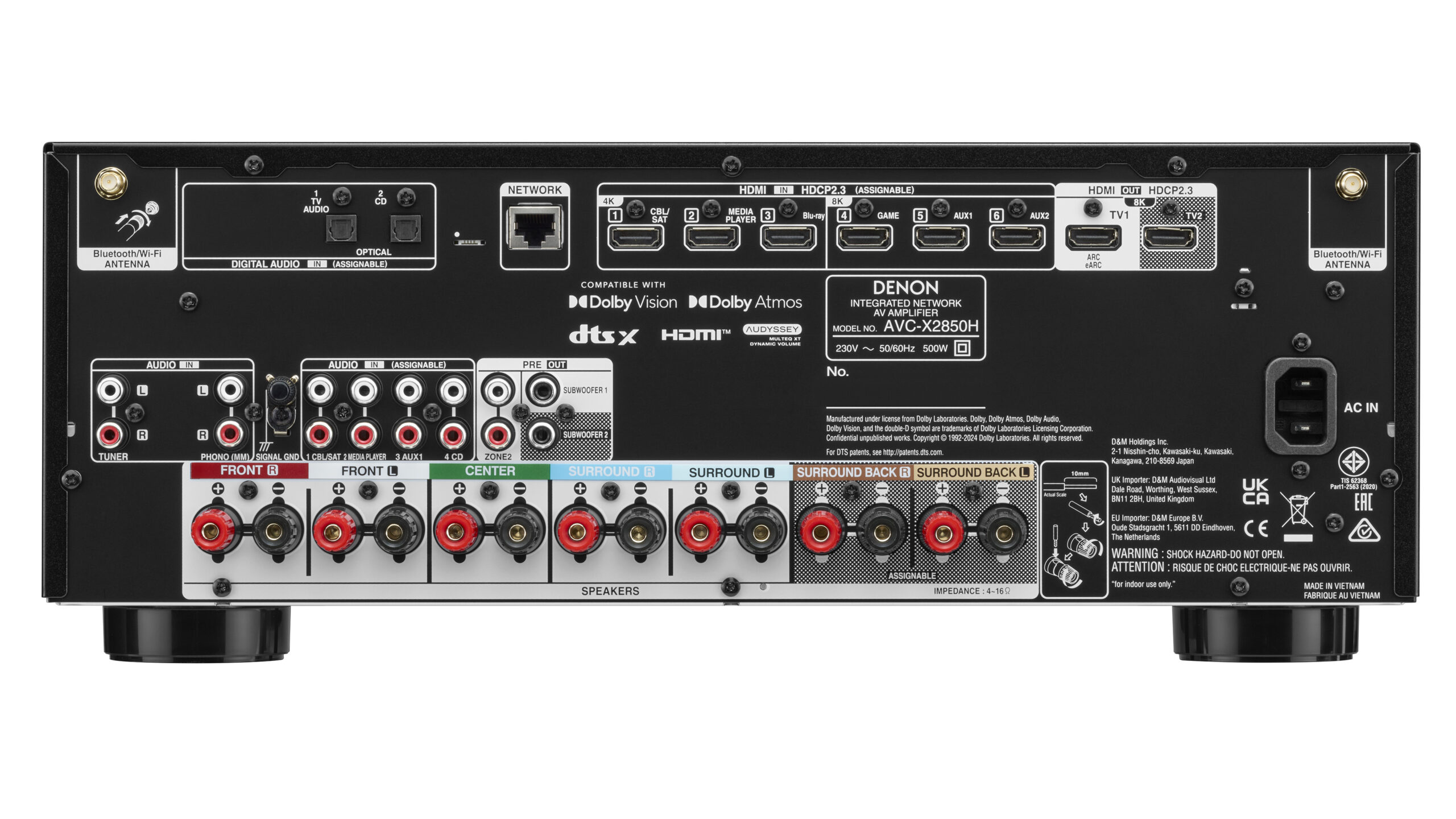 Denon AVC-X2850H 2 Denon AVC-X2850H Studio EU-2