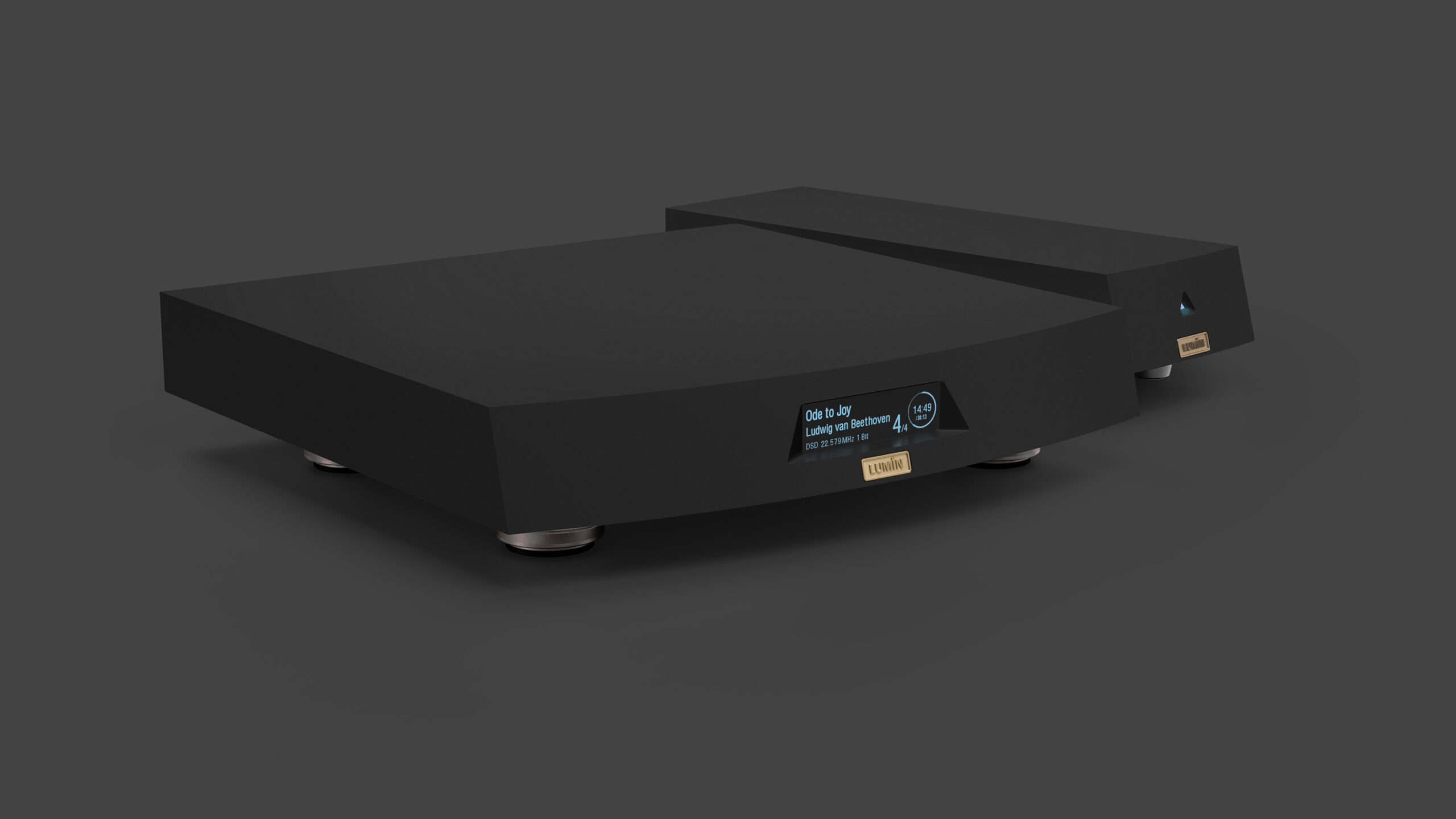 Lumin X2: Flagskibsstreamer med kompromisløs DAC 5 LUMIN X2 Black facing right shallow scaled 1