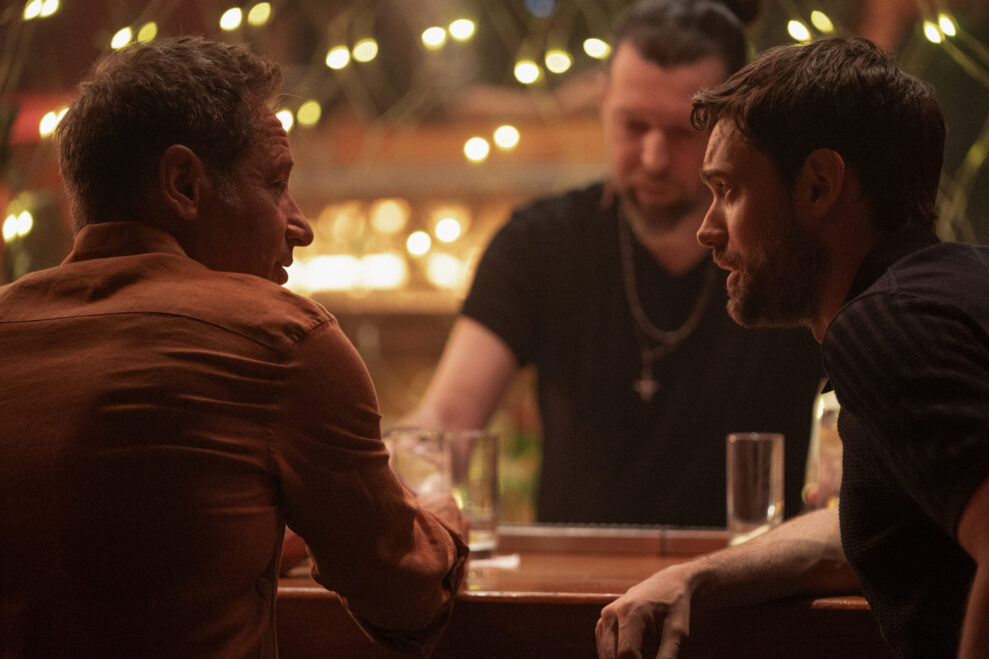 (L-R): Jamie Tanner played by David Duchovny and Adam played by Jack Whitehall (L-R): Jamie Tanner played by David Duchovny and Adam played by Jack Whitehall