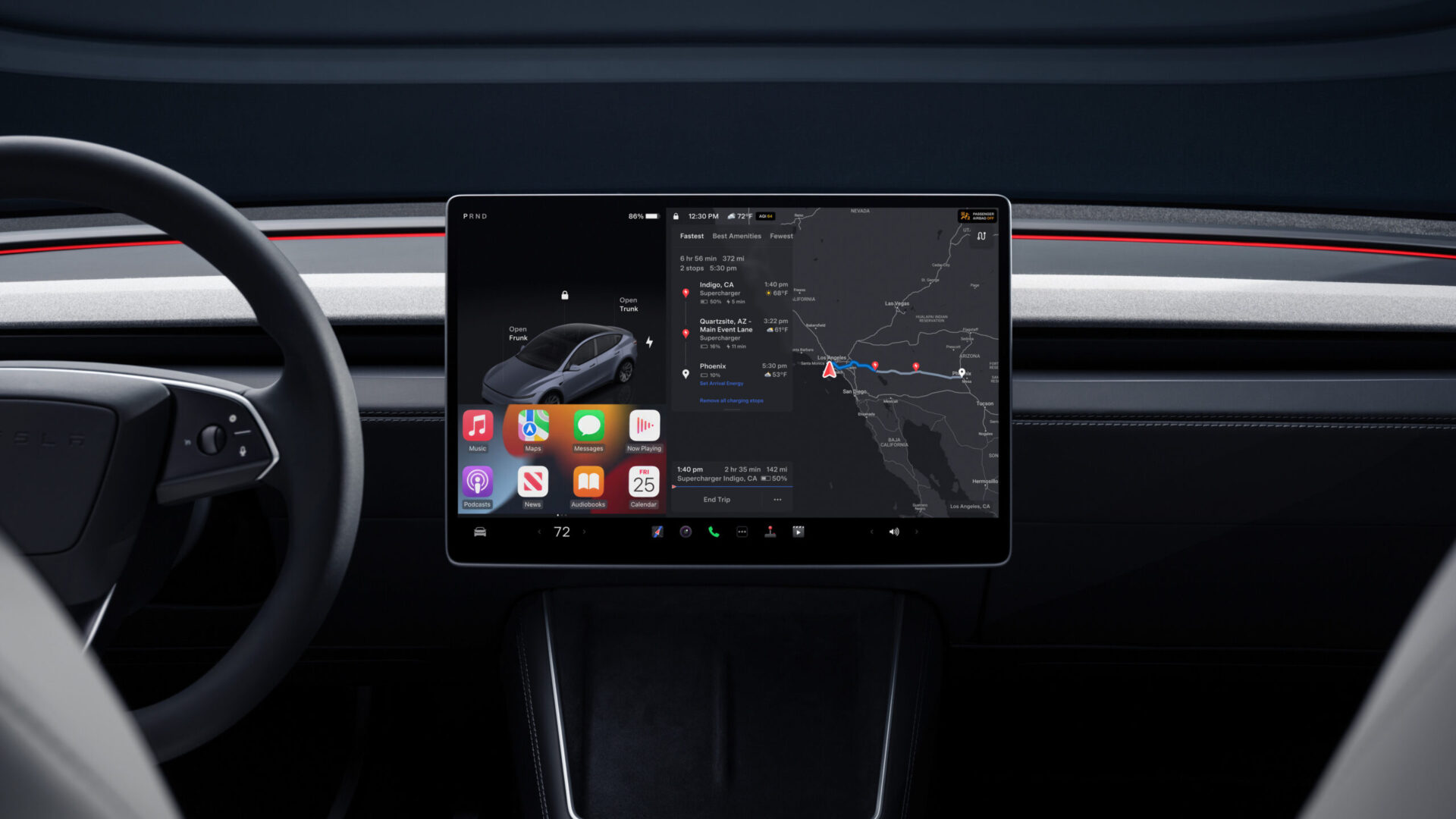 Får Tesla endelig CarPlay?