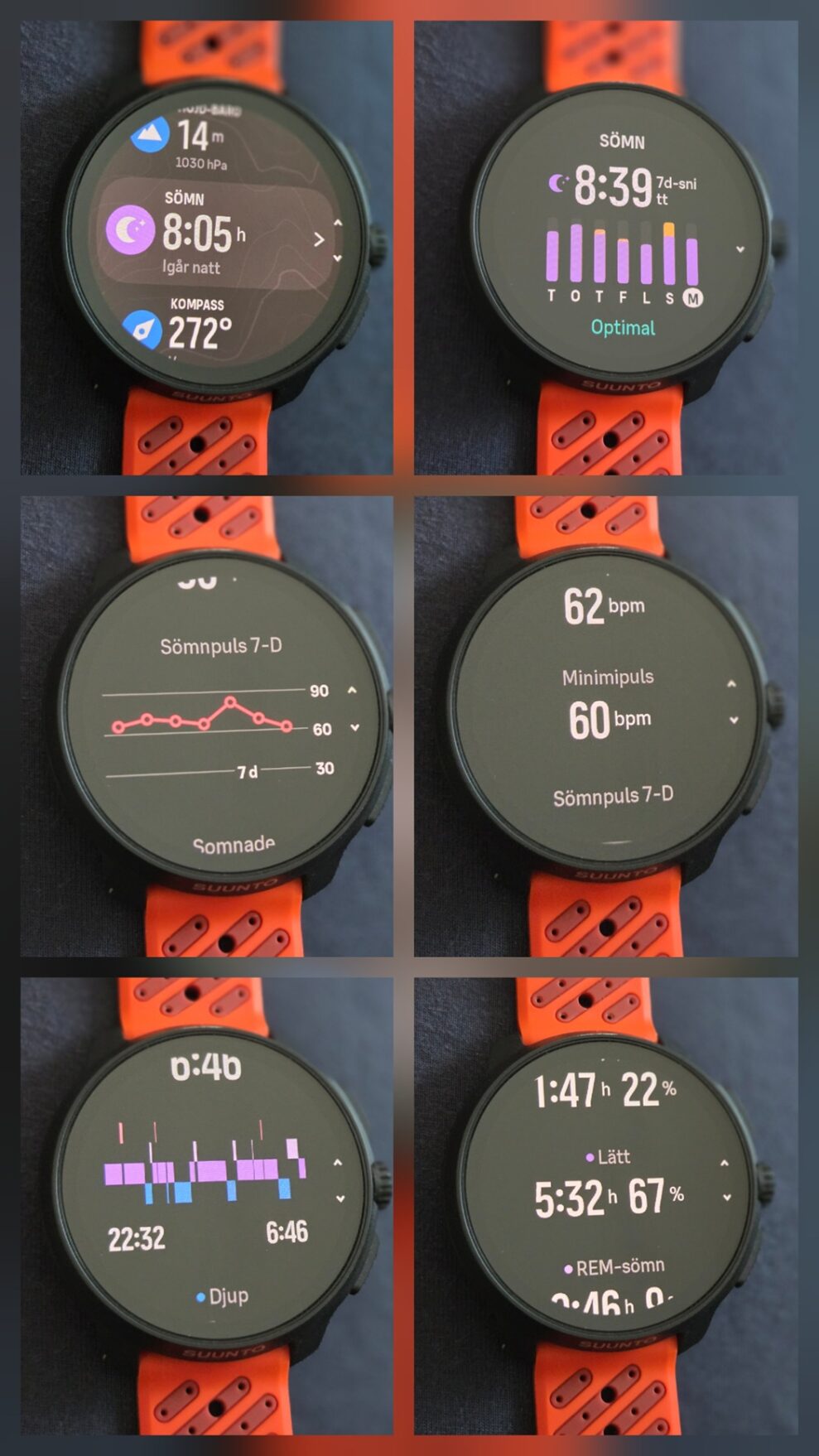 Suunto Race 2 Somn Klocka 1