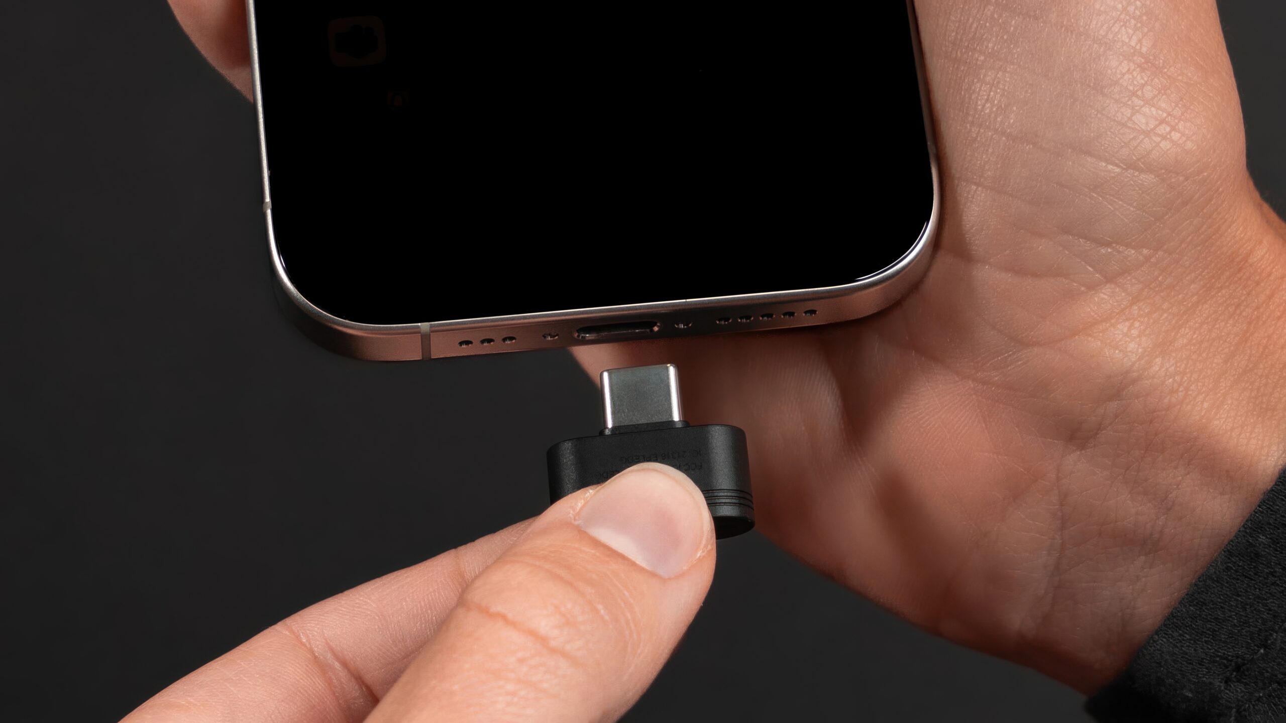 JLab Epic Lab Editon dongle in phone