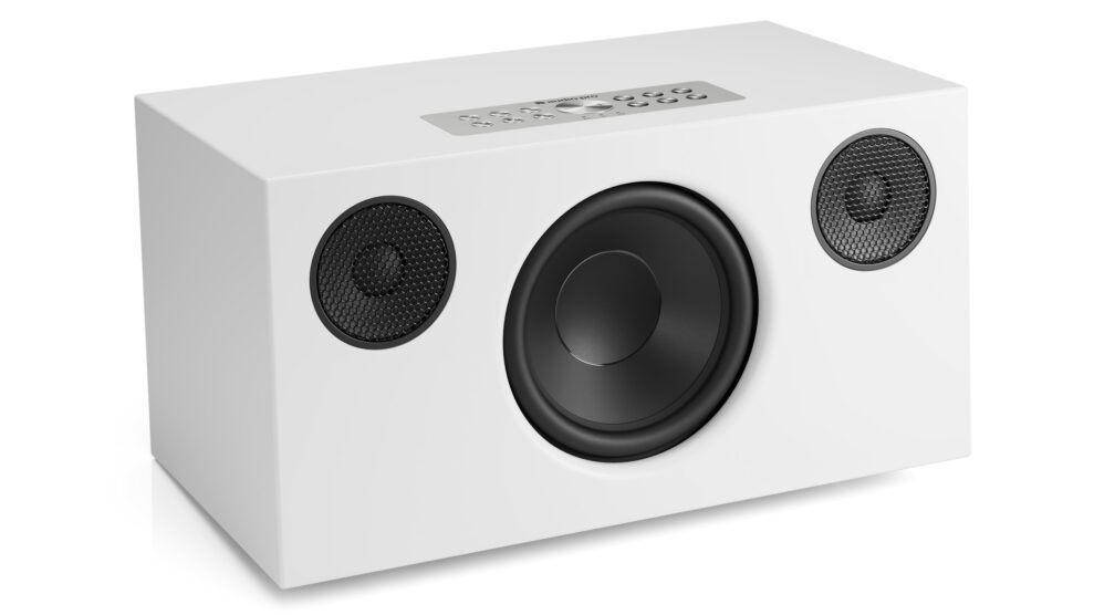 wireless-multiroom-speaker-C10MkII-W-white-angled-nofront-airplay2-google-cast-chromecast-AudioPro