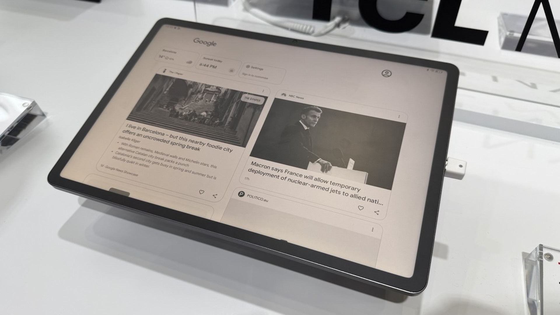 MWC 2026: TCL fokuserar på ögonen och barnen 2 TCL TAB A1 Plus